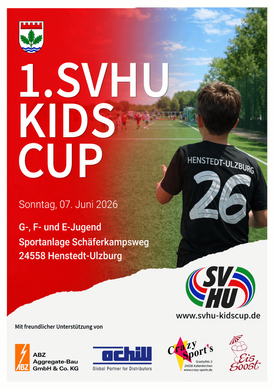 Plakat f&uuml;r den 1. SVHU KidsCup