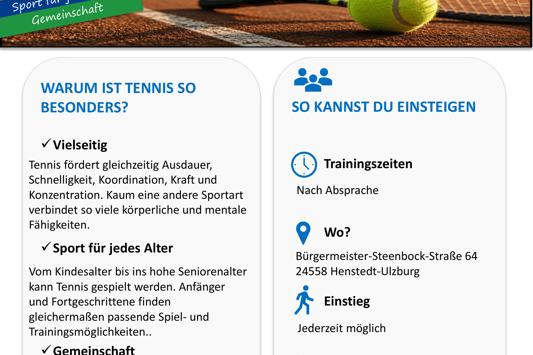 One Pager Warum ist Tennis so besonders?