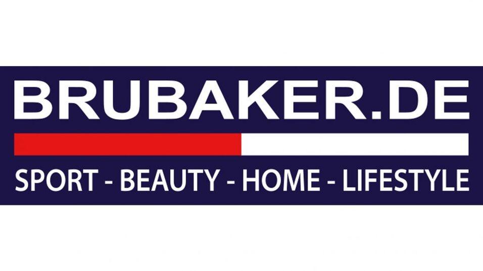 Logo von Brubaker.de mit Schriftzug: &bdquo;BRUBAKER.DE SPORT - BEAUTY - HOME - LIFESTYLE&ldquo; auf gef&auml;rbtem Hintergrund.