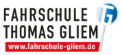 Logo der Fahrschule Thomas Gliem mit Website-Adresse unter dem Schriftzug.