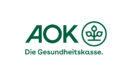 Logo der AOK mit Schriftzug &bdquo;Die Gesundheitskasse&ldquo; in gr&uuml;ner Farbe auf wei&szlig;em Hintergrund.